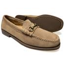 Lincoln Bass Weejuns Earth Suede Horse-Bit Loafers