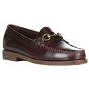 Bass Weejuns Lincoln Pull Up Leather Loafers in Chocolate BA11776 0CH