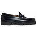 Bass Weejuns Weejun 90 Larson Contrast Stitch Loafers in Black BA91510B 000