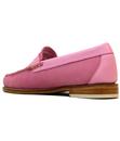 BASS WEEJUNS Womens Mod Velour Suede Penny Loafers