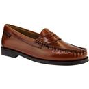 BASS WEEJUNS Women's Mod 60's Penny Loafers COGNAC