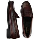 BASS WEEJUNS Women's 60's Penny Loafers WINE