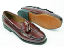 Layton BASS WEEJUNS Burgundy Tassel Loafer Shoes