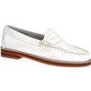 bass weejuns womens spring weejun penny loafer wrinkle patent leather white