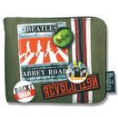 Beatles Abbey Road Retro Canvas Bi-Fold Wallet in Khaki