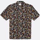 BEN SHERMAN Abstract Floral Retro 70s Shirt (B)