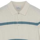 Ben Sherman Textured Argyle Stripe Mod Polo Shirt