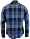 BEN SHERMAN Retro Mod Oversize Gingham Shirt BLUE