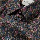BEN SHERMAN Mod British Floral Shirt CAMOUFLAGE