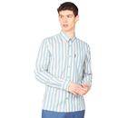 BEN SHERMAN Retro Mod 60s Candy Stripe Shirt