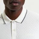Ben Sherman Tipped Chequerboard Textured Polo (SW)