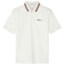 Ben Sherman Collar Interest Polo Shirt in Snow White 0077633 002