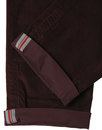 BEN SHERMAN Skinny EC1 Mod Fine Cord Trousers RED