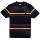 BEN SHERMAN Mens Retro Engineered Stripe T-Shirt M