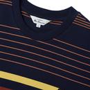 BEN SHERMAN Mens Retro Engineered Stripe T-Shirt M