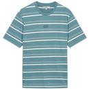 Ben Sherman Retro Fine Stripe T-shirt in Petrol 0075885 191
