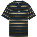 Ben Sherman Fine Stripe T-shirt in Dark Navy 0075885 025