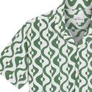 Ben Sherman Carnaby Geo Print Revere Collar Shirt 