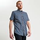Ben Sherman Retro Geo Print Button Down Shirt R
