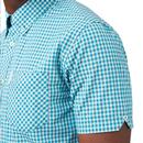 BEN SHERMAN Mod Short Sleeve Gingham Shirt E