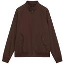 Ben Sherman Signature Harrington Jacket in Dark Brown 1012350 351