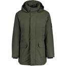 Ben Sherman Water Resistant Heavy Parka in Camouflage Green