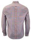 BEN SHERMAN Mod 60s House Gingham Shirt in Red