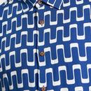 Ben Sherman Retro Abstract Jazz Print SS Shirt R