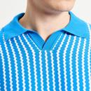 Ben Sherman Vertical Wave Johnny Collar Polo Shirt