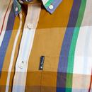 Ben Sherman Large Madras Check Button Down Shirt C