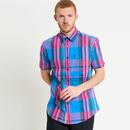 Ben Sherman Large Madras Check Button Down Shirt K