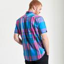 Ben Sherman Large Madras Check Button Down Shirt K