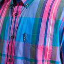 Ben Sherman Large Madras Check Button Down Shirt K