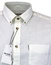 BEN SHERMAN Retro Mod Button Down Linen Shirt