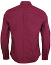 BEN SHERMAN Retro Mod 60s Gingham Shirt - Red