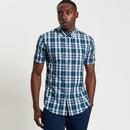 Ben Sherman Irregular Check Button Down Shirt DG