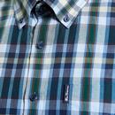 Ben Sherman Irregular Check Button Down Shirt DG