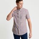 Ben Sherman Mini Gingham Mod Button Down Shirt SW