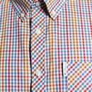 Ben Sherman Mini Gingham Mod Button Down Shirt SW