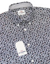 BEN SHERMAN Mod Print Paisley Mens Retro 60s Shirt
