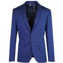 Ben Sherman Mod Suit Bright Blue Tonic Blazer Jacket