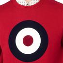 BEN SHERMAN Mod Target Signature Sweatshirt (Red)
