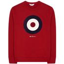 Ben Shermans Signature men's Mod Target Sweatshirt in Red