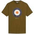 Ben Sherman Signature Mod Target T-shirt in Khaki 0065093 680 