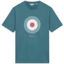 BEN SHERMAN Signature Mod Target Logo T-shirt Teal