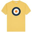 Ben Sherman Men's Signature Mod Target 60s T-Shirt in Pale Yellow