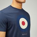 BEN SHERMAN Signature Mod Target Logo T-shirt Navy
