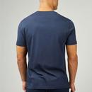 BEN SHERMAN Signature Mod Target Logo T-shirt Navy