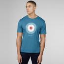 BEN SHERMAN Signature Mod Target Logo T-shirt Teal