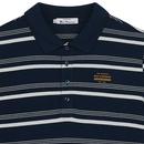 Ben Sherman Retro Fine Stripe Pique Polo Shirt DN